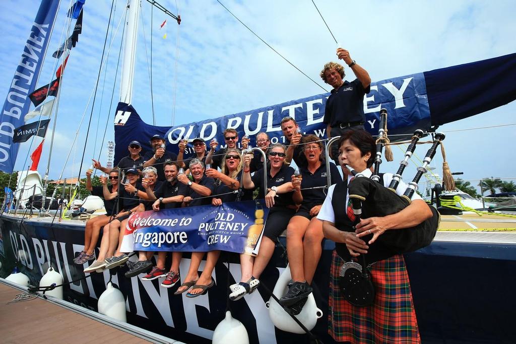Old Pulteney arrive in Singapore - Clipper Round The World Yacht Race 2013-14 © Clipper 13-14 Round the World Yacht Race
